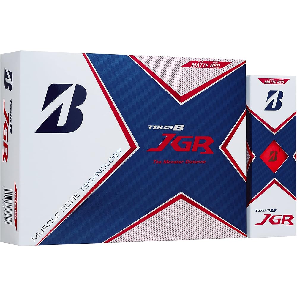 Bridgestone TOUR B JGR Golf Balls 12 Pack Matte Red 2021 Model