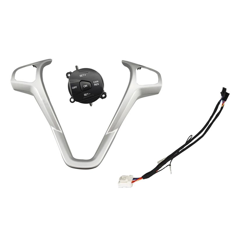 L10A Wiring Kit Steering Wheel Frame Trim Button Cruise Control Switch For Ford Fiesta MK7 MK8 Ecosport 2013 99E740AA321434