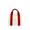 Stacey Daytrip Tote Canvas S Ivory_Red