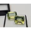 Natural Bi-Color Tourmaline Cushion For Earrings 14+ Ct Pair Fabulous Gemstone