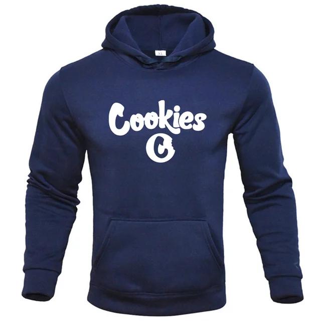 

Brand new cartoon biscuit print hoodie Men s autumn and winter unisex hoodie sweatshirt pullover hip-hop street casual wear tops 3XL