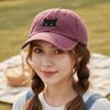 Sweet Cat Print Baseball Cap Peaked Cap Cotton Baseball Cap Casual Cartoon Baseball Hat  Girl