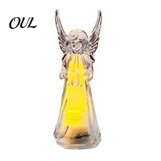Desktop Ambient Lighting Guardian Angel Night Light, Small Prayer Reading Playing Music Peaceful Home Accents Figurine with LED Light for Desk, Table,