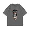 Rapper Chief Keef Kitty Lead Never Follow Printed T Shirt Male 100 Cotton Tshirt Unisex Funny Tees Unisexs Oversized Hip Hop Tshirt