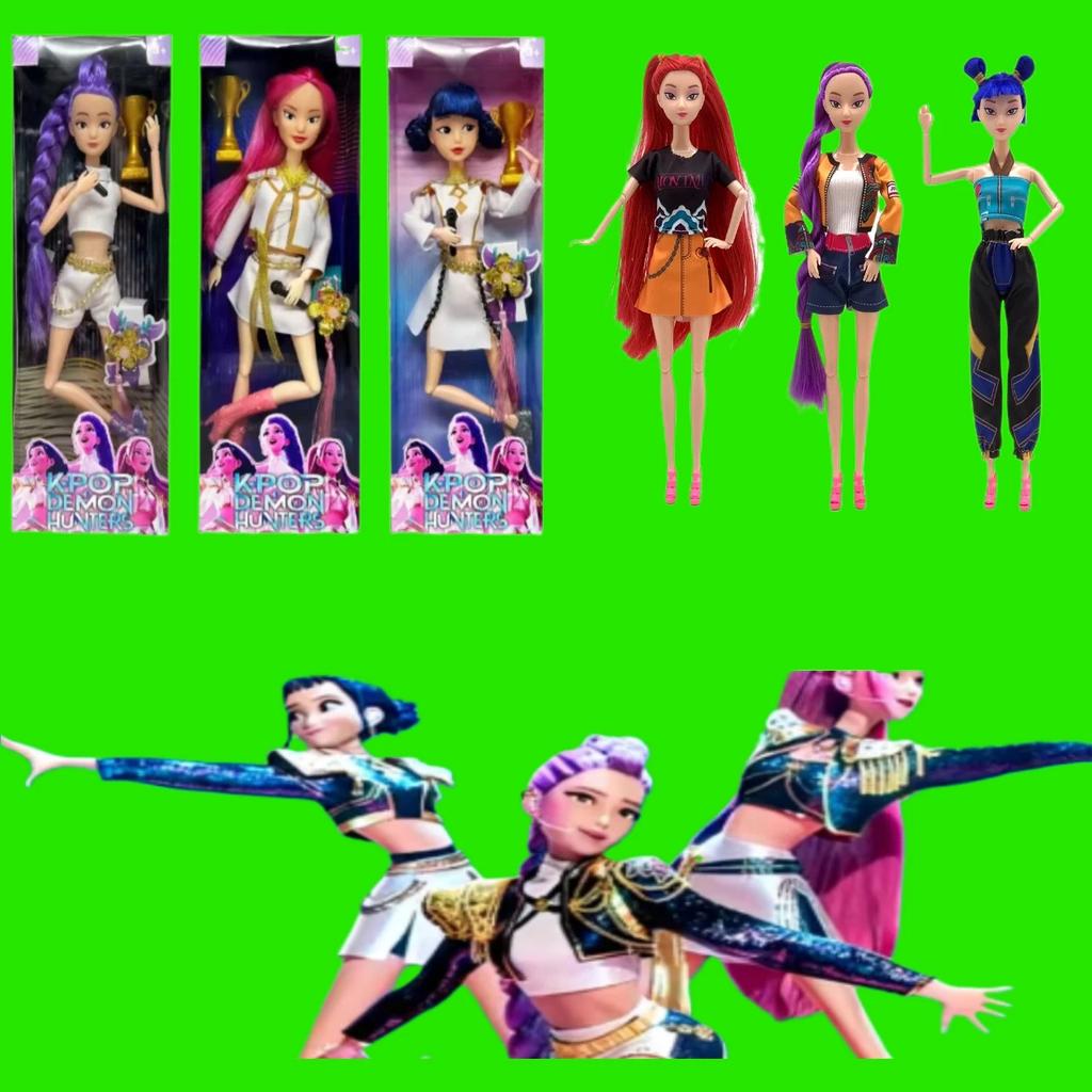 6:6Kpop Demon Hunters Actionfiguren: Derpys Tiger, Rumi, Mira, Zoey, Sussy – Titelsong von Colorful Lights – Weihnachtsgeschenke für Fans