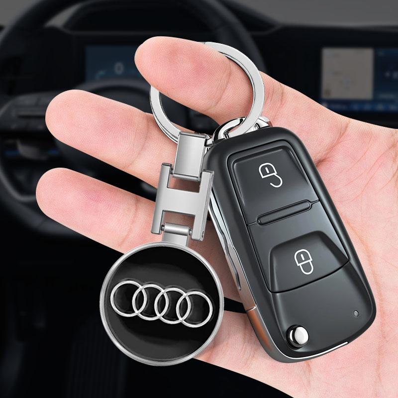 Car Keychain Car Emblem Gift with Key Ring Auto Accessories for Audi C7 C6 C5 B5 B6 B7 B8 B9 D3 Q3 Q5 Q7 TT A1 A3 A4 A5 A6 A7