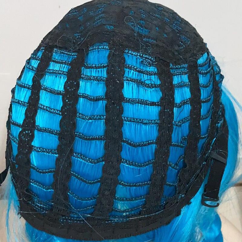 Dramatical Murder DMMD Seragaki Aoba Kostium Cosplay Peruka Imprezowa Dwukolorowa Niebieska Ombre Syntetyczne Włosy