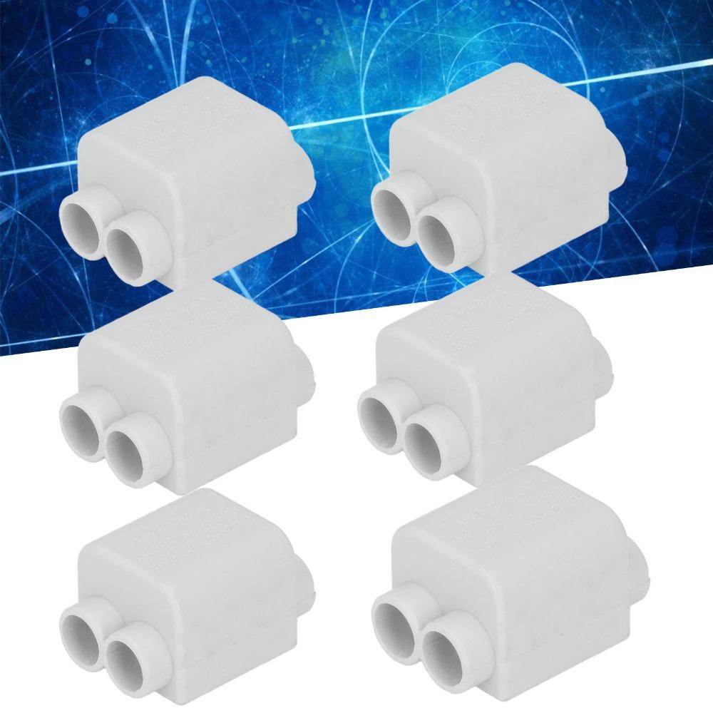6 Pcs No Break Wire Connector 1000V 100A Splitter Connector T Type Splitter  Speaker Pendant Light