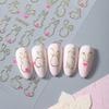 Cute Cartoon Design Easter Rabbit 3D Nail Stickers Waterproof Nail Decals  Nail Decoration