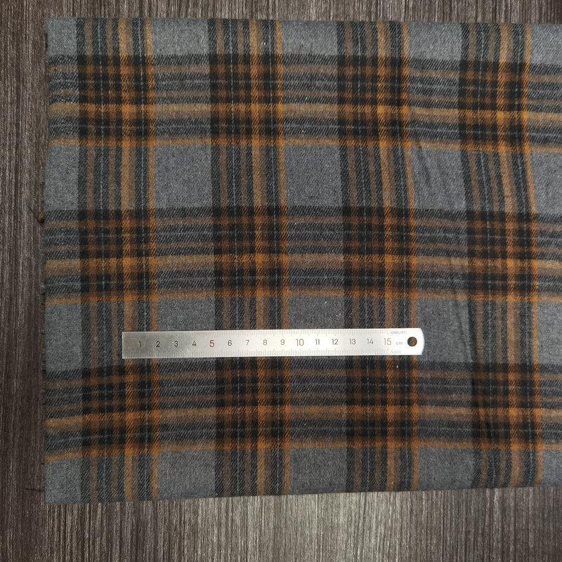 Children's Twill Plaid Flannel Shirt Fabric - Yarn Dyed, Brushed Cotton