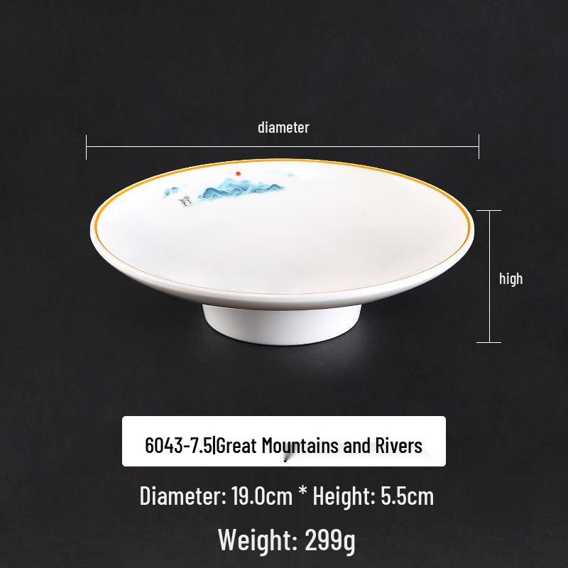 Melamine Elevated Dessert Display Plate for Buffet/Catering