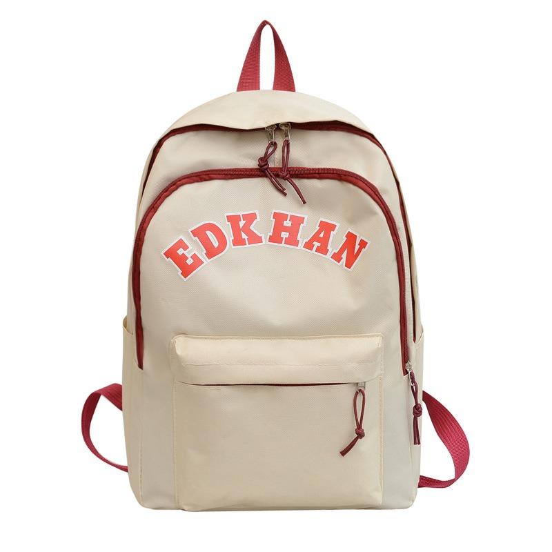 Neuer Rucksack Damen Koreanischer Stil Minimalistisch College High School Paar Rucksack Japanisches Nylon Junior Rucksack