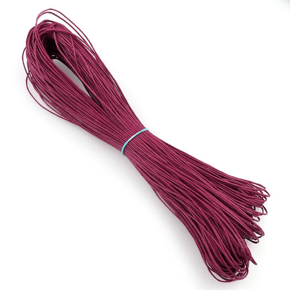 Colorful Korean 1.0mm Wax Cord for Handmade Necklace Weaving and Beading