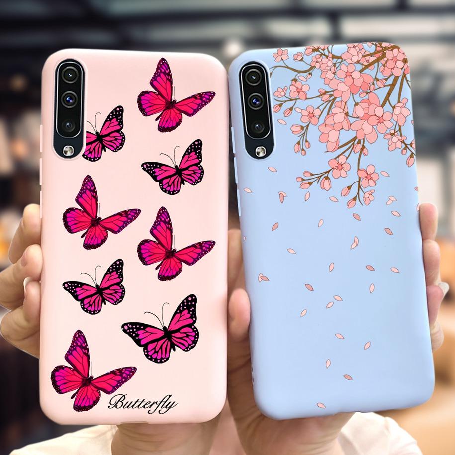 For Samsung Galaxy A70 Case Soft Rubber Tpu Phone Case Purple Lavender Cover For Samsung A70 2019 Case A 70 Back Cover A70s Case