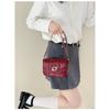 Xeie Thuk Crossbody Bag Women PU Chain Strap Flap Lock Daily