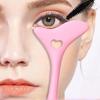 Color Silicone Eyeliner Tool Lip Brush Black Makeup Eyeliner Assistant Baffle for Precision Eye Makeup Application