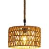 American Vintage Industrial Wind Hemp Rope Chandelier Nordic Modern Restaurant Bar Grill Pendant Lamp Balcony Home Decor LED