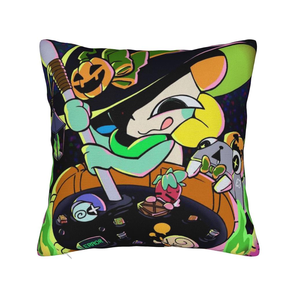 Dandy's World Pillow Cover Game Comfy Cushion Cover Novelty Pillow Case For Couch Sofa Bedroom