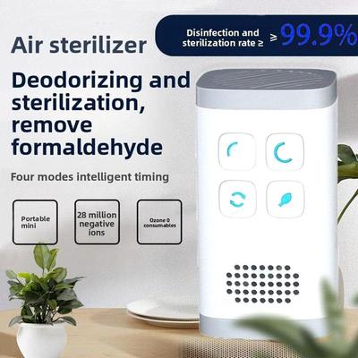 Plug‑in Ozone Negative Ion Air Purifier 3‑in‑1 Odor Eliminator Bathroom Toilet Pet Deodorizer Home Room Disinfect Air Freshener