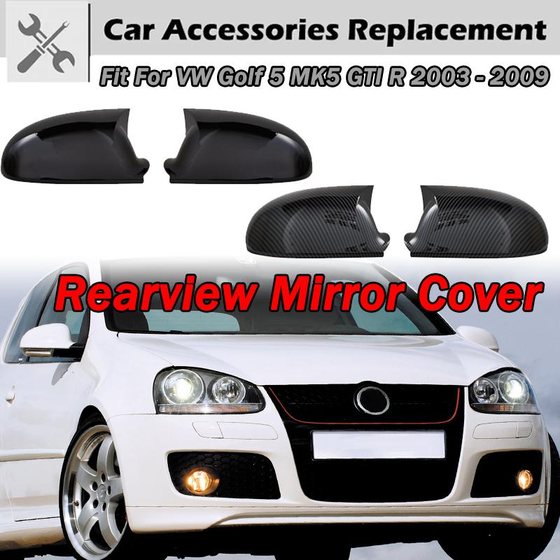 

Рифмованные крышки боковых зеркал заднего вида для VW Golf MK5 GTI 2003 - 2009 Jetta 5 Passat B6 B5.5 OX Рог