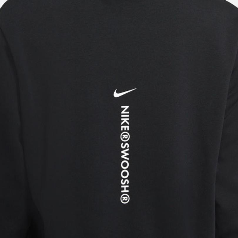 Nike Sweatshirts Women's Black Hooded Moderate Regular DJ6948-010
