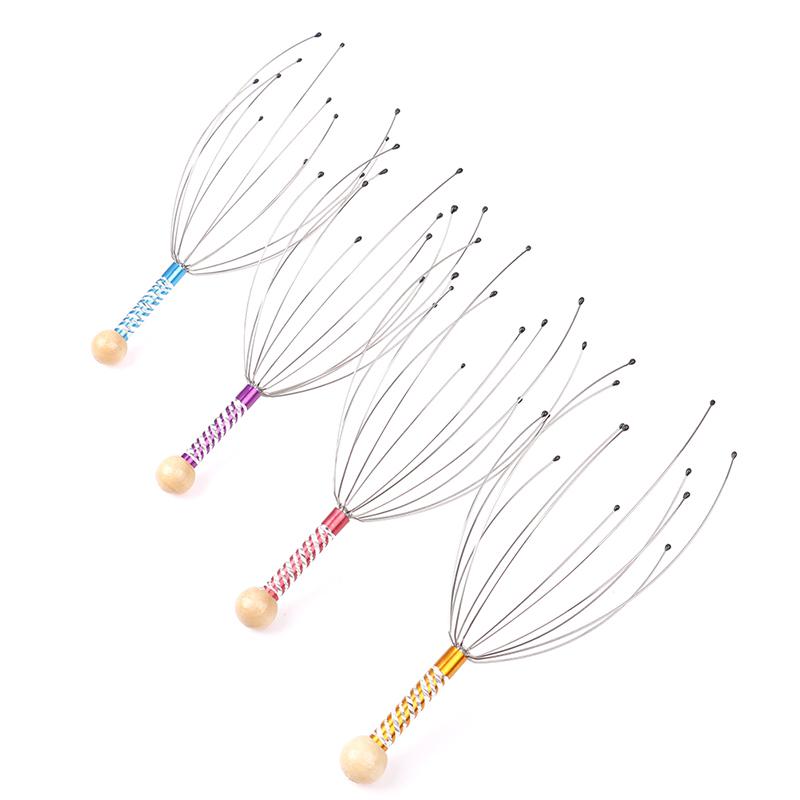 1Pcs Head Massager Scratcher Scalp Neck Release Relax Stress Massage Octopus