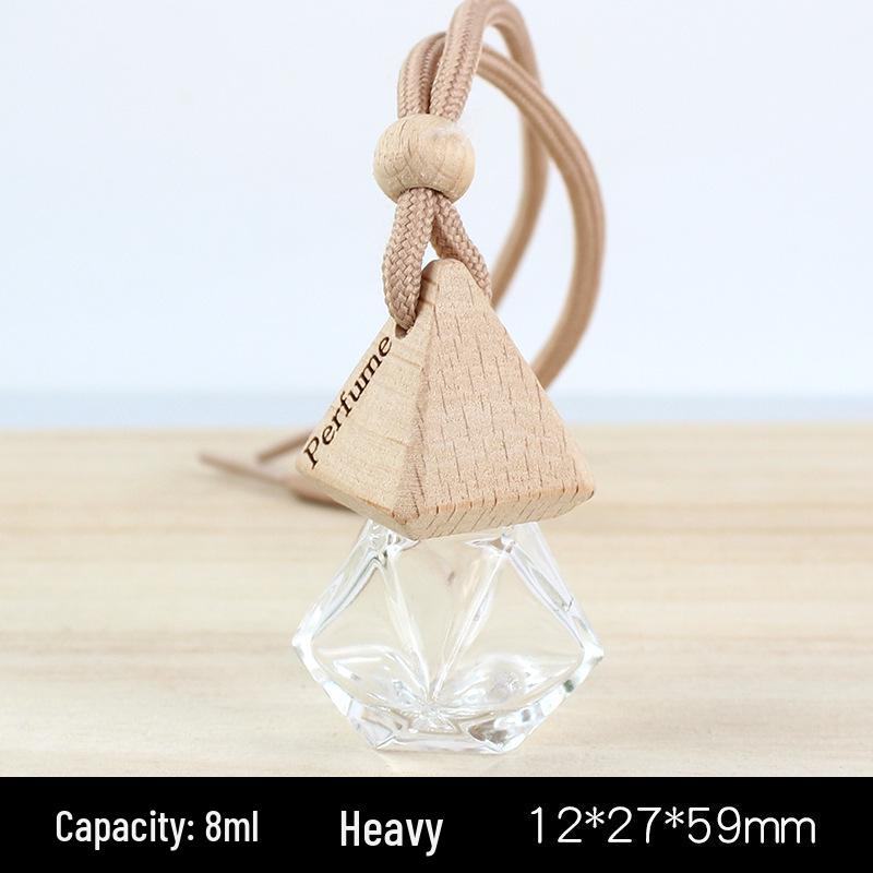 Car Glass Aromatherapy Lanyard for Air Vent - Refillable Perfume Bottle