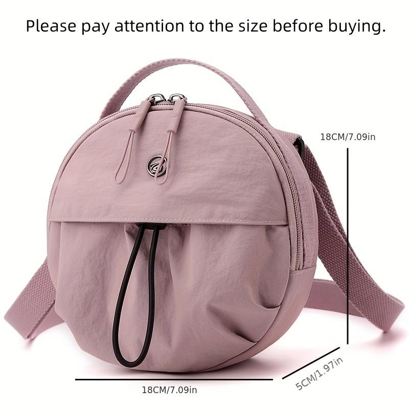Women'S Casual Mini Crossbody Bag Solid Color Oxford Cloth With Adjustable Strap Zipper Closure Polyester Lined No Pattern Daily Outing