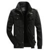 Mens Winter Warm Thickened Cotton Jacket Stand Collar Loose Fit Casual Outerwear