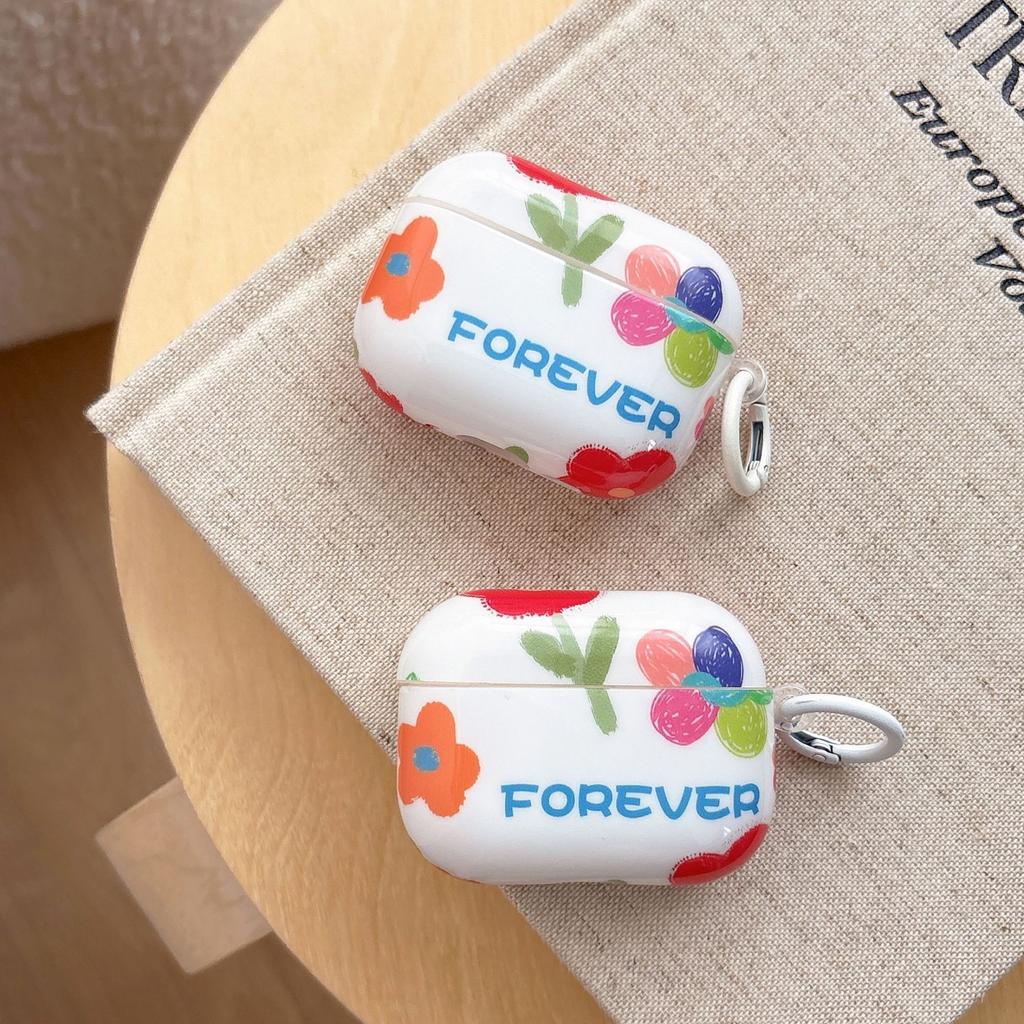 Applicable to Apple airpods1airpods1 Pro1 Pro1 Bluetooth headset case, protective case flower