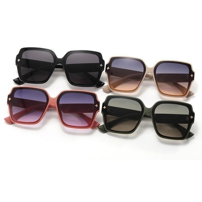Square Frame Sunglasses INS Trend Korean Style Personalized Sun Glasses for Women Men Adult UV400 Eyewear