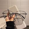 Fashionable Square Myopia Glasses Women Luxury Oversize Anti-Blue Light Minus Eyeglasses Optical Spetacle Prescription Glasses