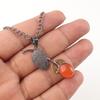 Genuine Carnelian Gemstone 925 Sterling Silver Jewelry Pendant 1.69" For Women PP-55-24
