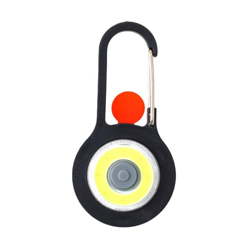 Camping LED Flashlight Pocket Lamp Bright Torch with Hook Handheld Emergency Light Work Lamp Hanging Backpack Lamp