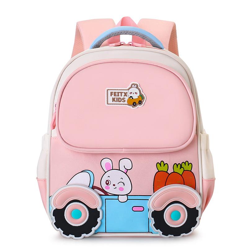 Neuer niedlicher Cartoon-Kinderrucksack atmungsaktiv und leicht Kindergarten-Schulranzen Jungen und Mädchen Babyrucksack