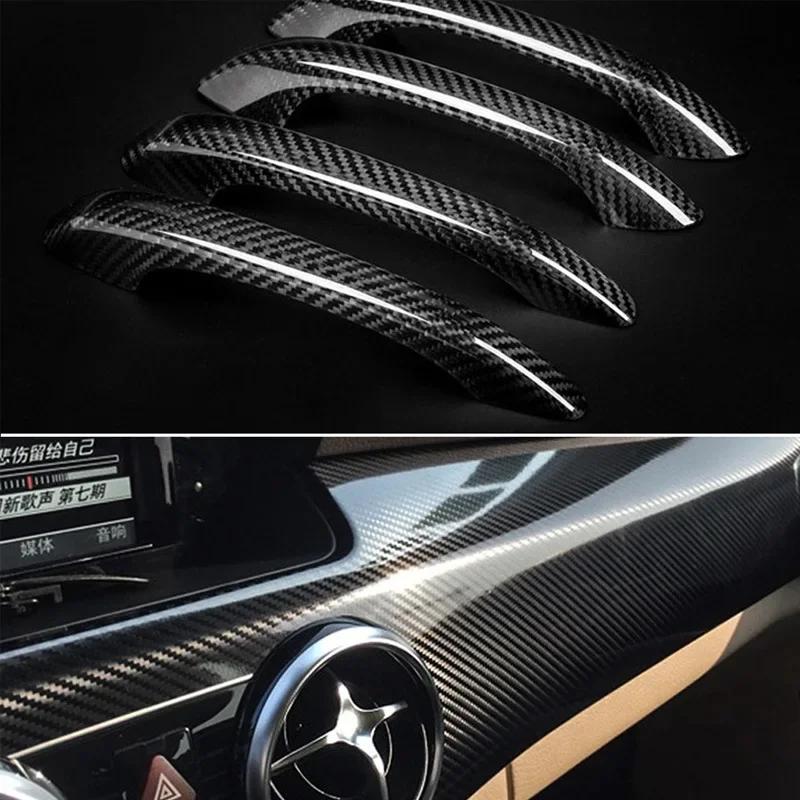 Car Stickers Carbon Fiber Vinyl Wrap Film 150*50cm 3D 6D Gloss Carbon Fiber Film Waterproof Sticker for Car Accessories