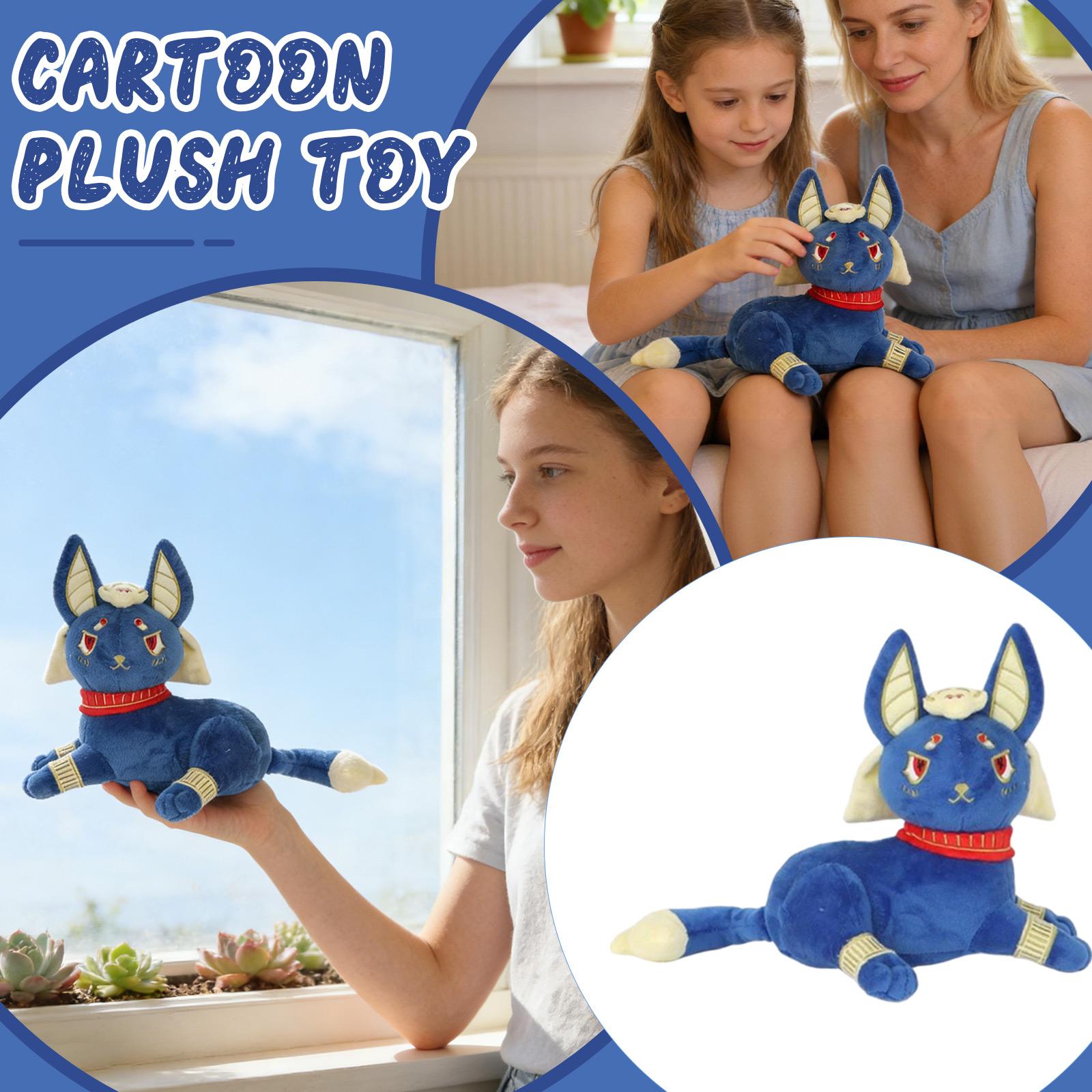 

Плюшева лялька, іграшка в подарунок, мультфільм, дитяча ганчіркова лялька, дитяча подушка в подарунок One Size синій