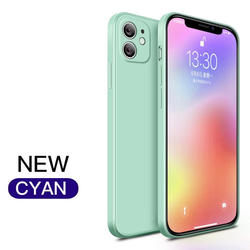 New   Square Liquid Silicone Soft Case For iPhone 11 Pro X XR XS Max 7 8 6 6s Plus SE 2  12 Mini Phone Cover