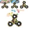 Colorful Plastic Fidget Spinner Kids Toy Yellow Cartoon Illustration