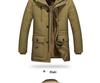 Men's European & American Mid-Length Winter Cotton Jacket - Loose Fit, Cold Protection, Plus Size.