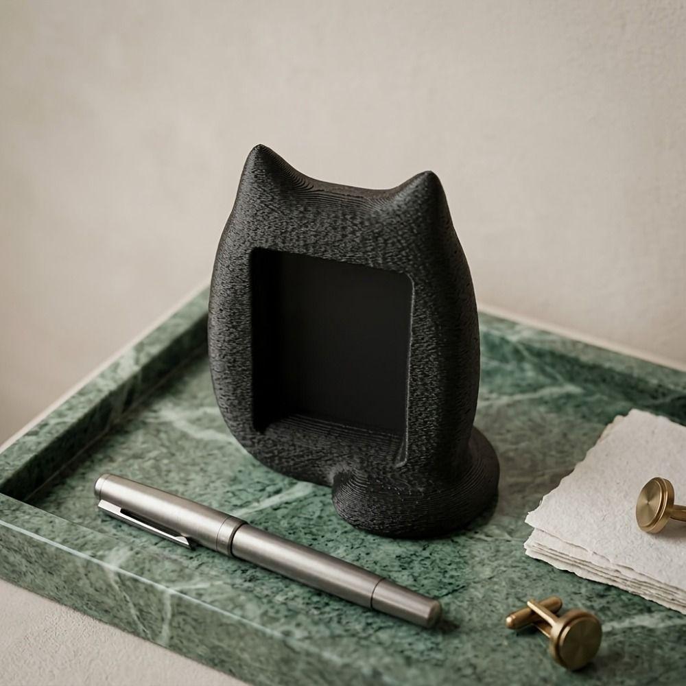 Heimdekoration Katze Fotorahmen 3D-gedruckt DIY Desktop-Ornament Album-Ornament Büro Schreibtisch