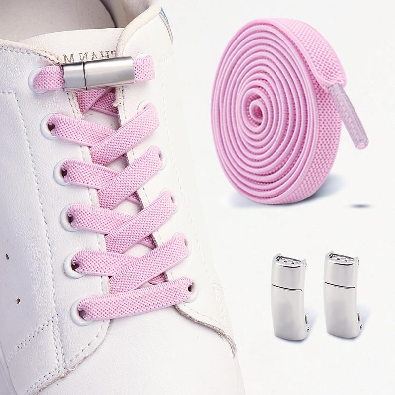 Lacci magnetici per sneakers senza nodo, lacci elastici per scarpe per adulti e bambini, lacci elastici senza nodo, accessori per scarpe, 1 paio/2 paia