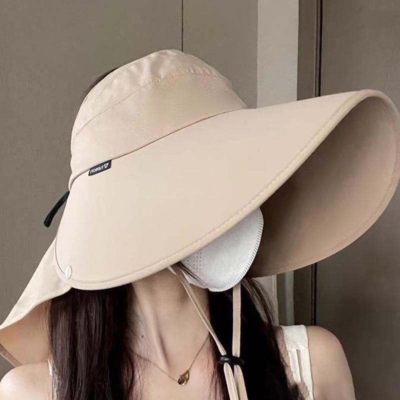 

Летняя шляпа с большими полями для езды на велосипеде и защиты от солнца, пляжная шляпа-ведро хаки