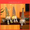 Christmas Led Lighted Plush Toy With Glittering Face Mask For Holiday Decor