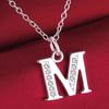 26 letters 925 sterling silver Necklace Pendant Shining 5A Zircon for Women Fashion Wedding Engagement Jewelry GiftsGood product