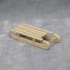 1:12 Dollhouse Solid Wood Snow Sled - Christmas Scene Model Accessory