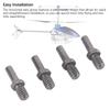 4Pcs RC Plane Horizontal Axes Metal RC Helicopter Horizontal Axes Group for Wltoys XK K124 K170