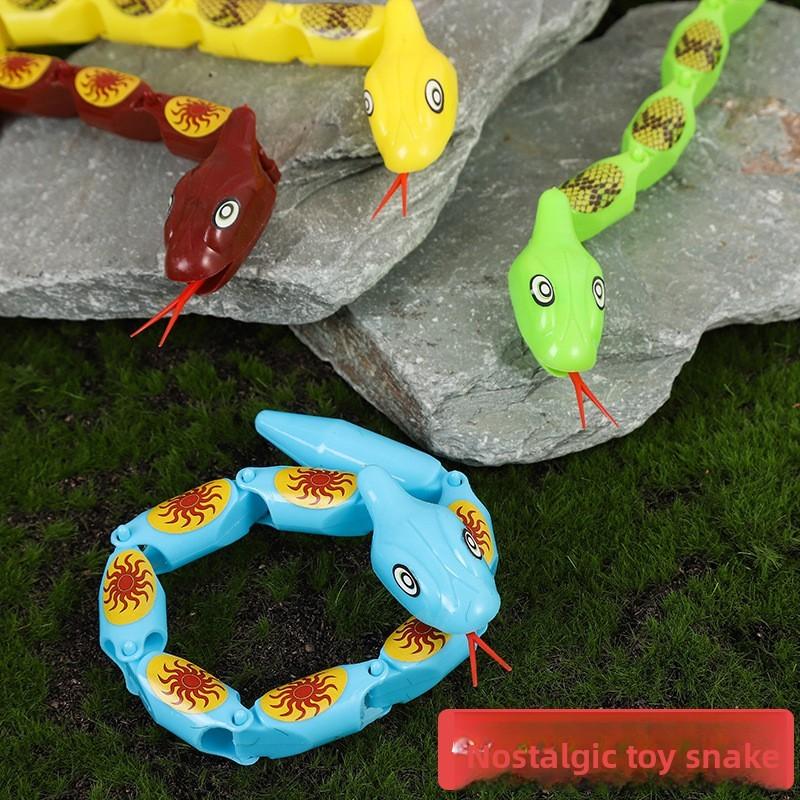 Twisting Snake Plastic Animal Toy For Children Cartoon Decoration Durable Gift