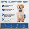Porte pour Animaux Améliorée pour Grands Chiens Portillon Robuste en PVC Golden Retriever Berger Allemand Rottweiler Usage Intérieur Extérieur
