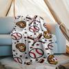 Baseball Theme Printed Blanket - Perfect for Couch, Bed, Travel & Outdoor Use | Machine Washable, Cozy & Durable.